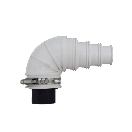 Non return valve elbow pipe